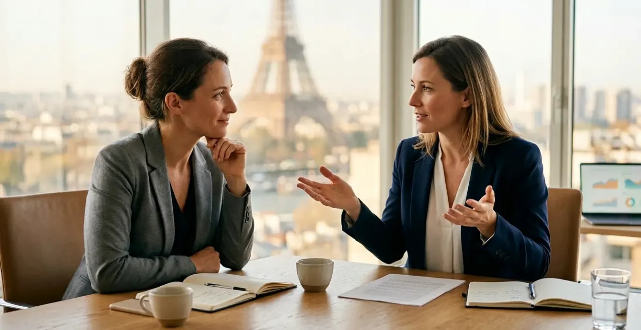 Réunion stratégique sur l'augmentation de prix avec clients historiques dans un bureau moderne