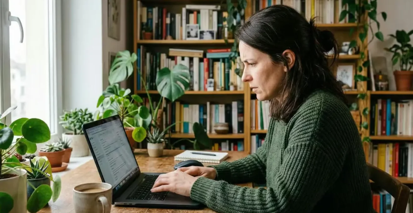 Créateur d'entreprise effectuant des recherches sur les formalités administratives