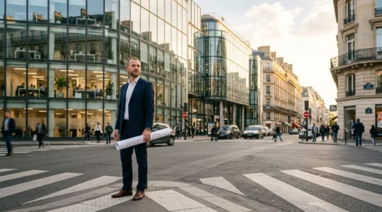 Entrepreneur évaluant des options de domiciliation pour son siège social en vue d'une levée de fonds