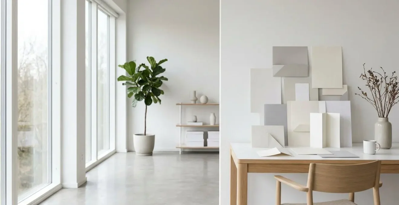 Documents administratifs organisés sur un bureau avec lumière naturelle