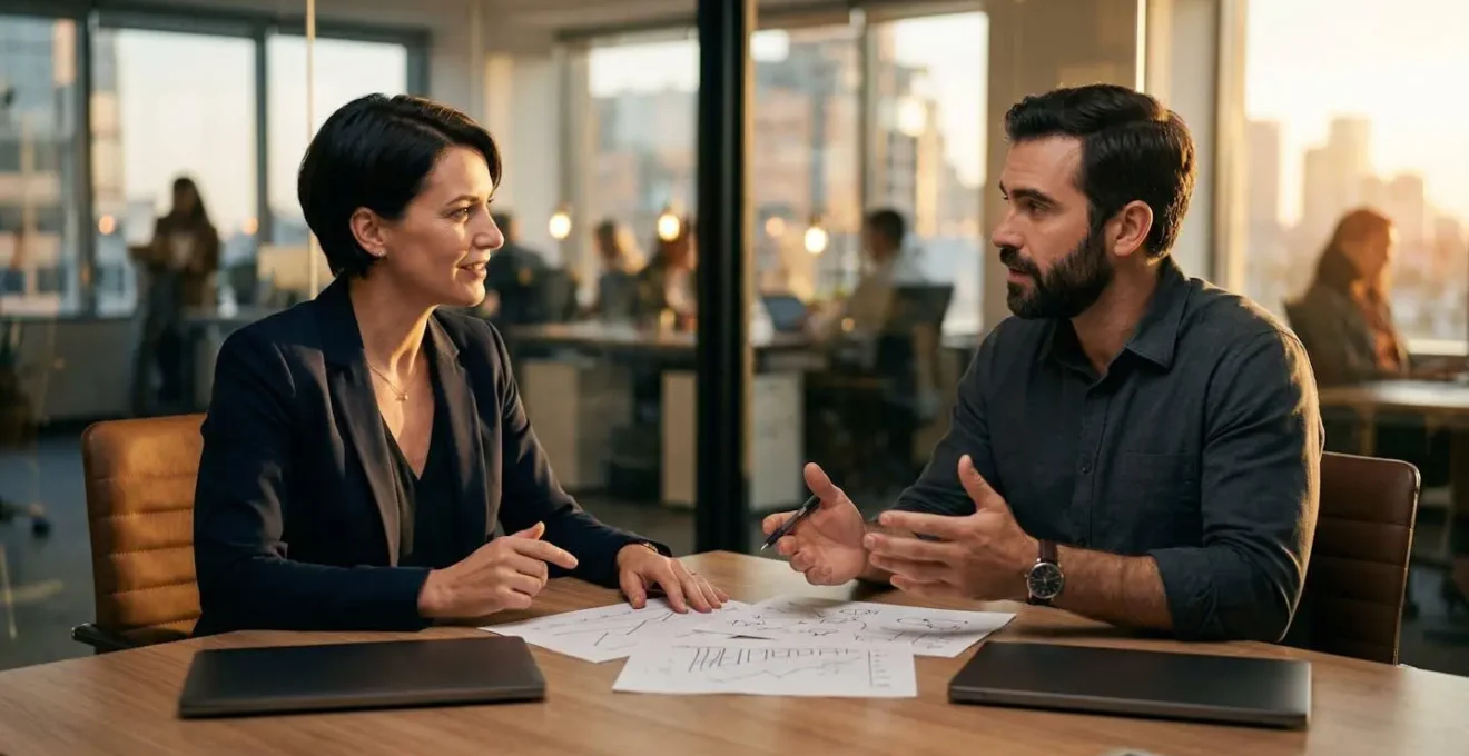 Entretien de recadrage constructif entre manager et collaborateur