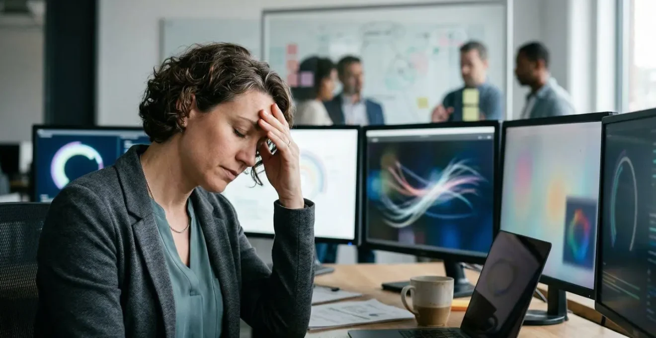 Employés travaillant sur ordinateurs dans un bureau moderne en France