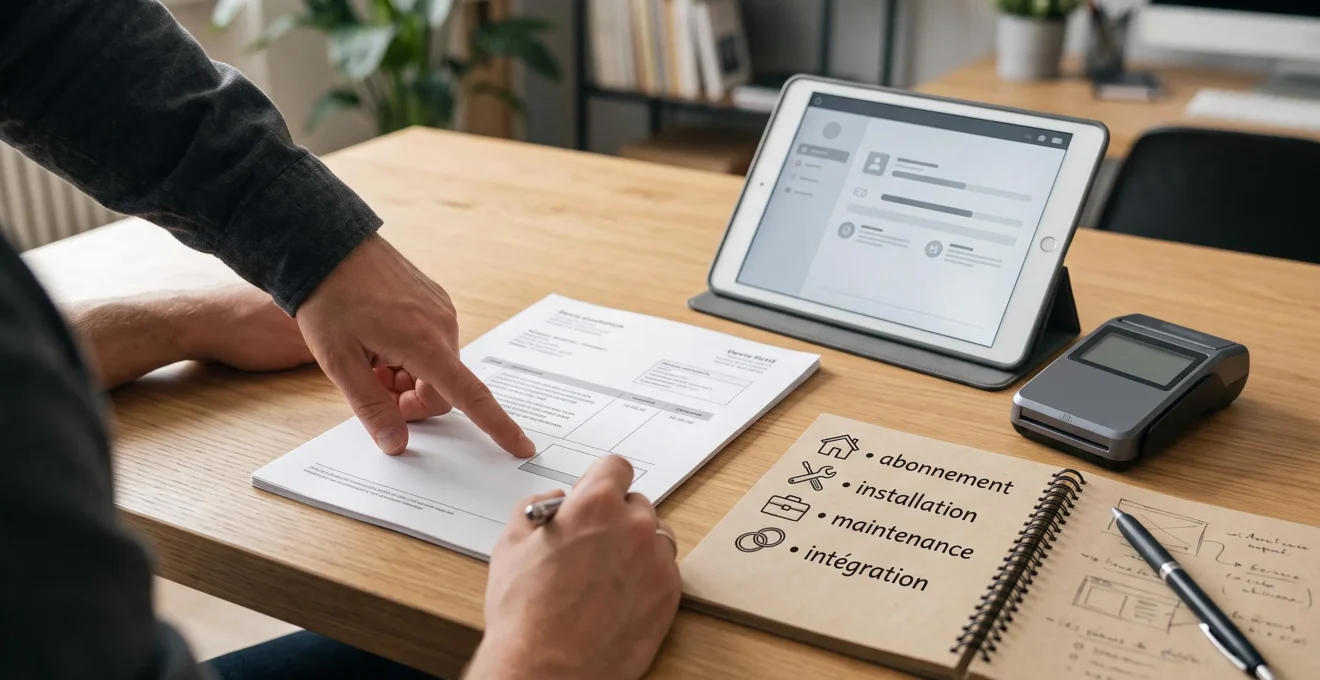 Postes de coût d’une solution de pointage examinés dans un devis